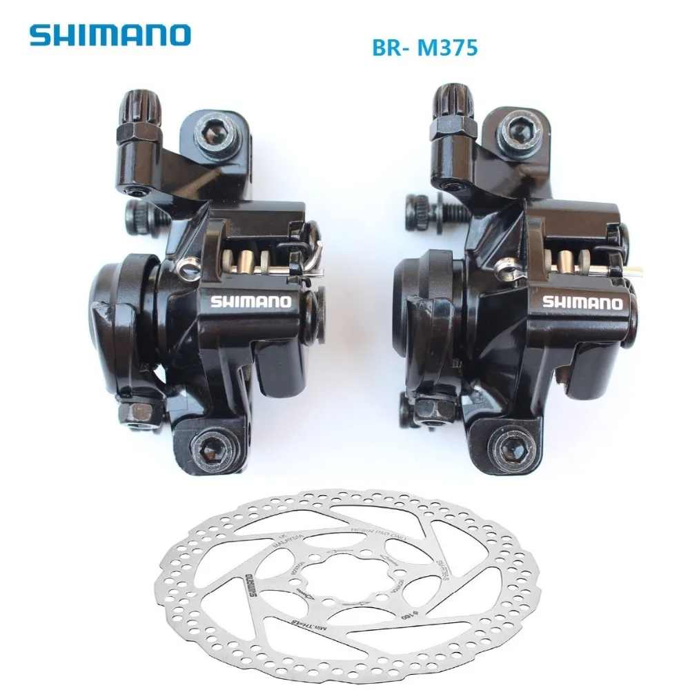 SHIMANO дисковый тормозной суппорт 160 180 мм BR M375 тормозное зажимное устройство