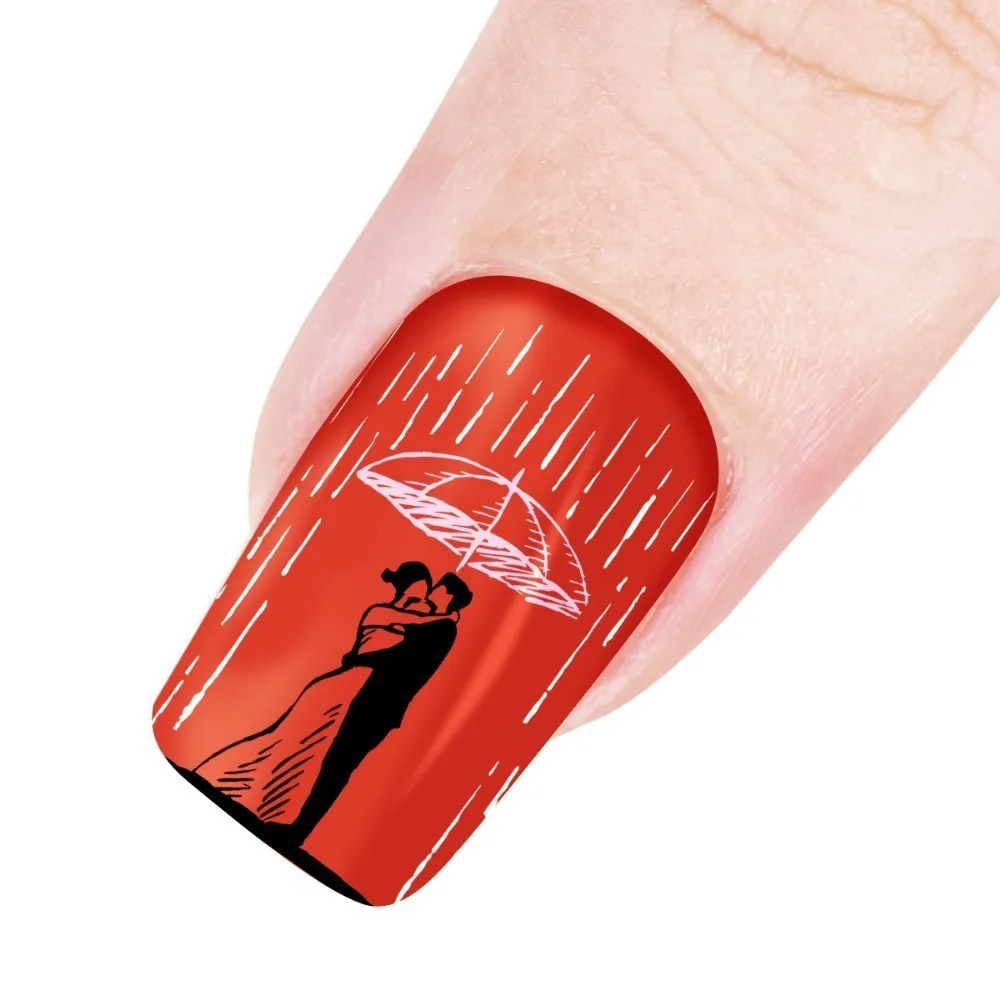 1 шт. штамповки для ногтей пластины Пасхальный кролик шаблон для ногтей пластина прямоугольный трафарет штамп для ногтей BeautyBigBang XL-058