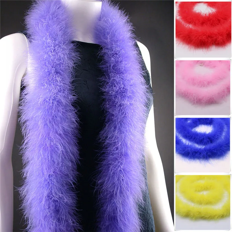 1 pc multicolor marabou feather boa