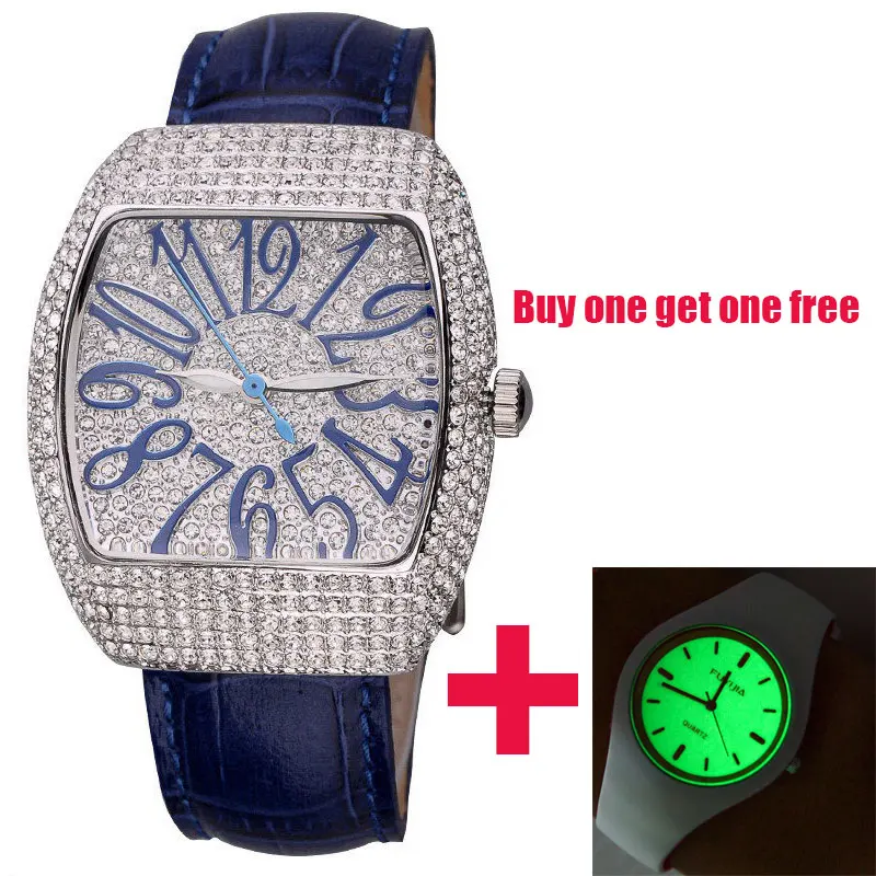 

Full Diamond Female Watches Woman Quartz Watch Ladies Steel Watch Leather Bracelet Waterproof Clock Top Brand Luxury Reloj Mujer