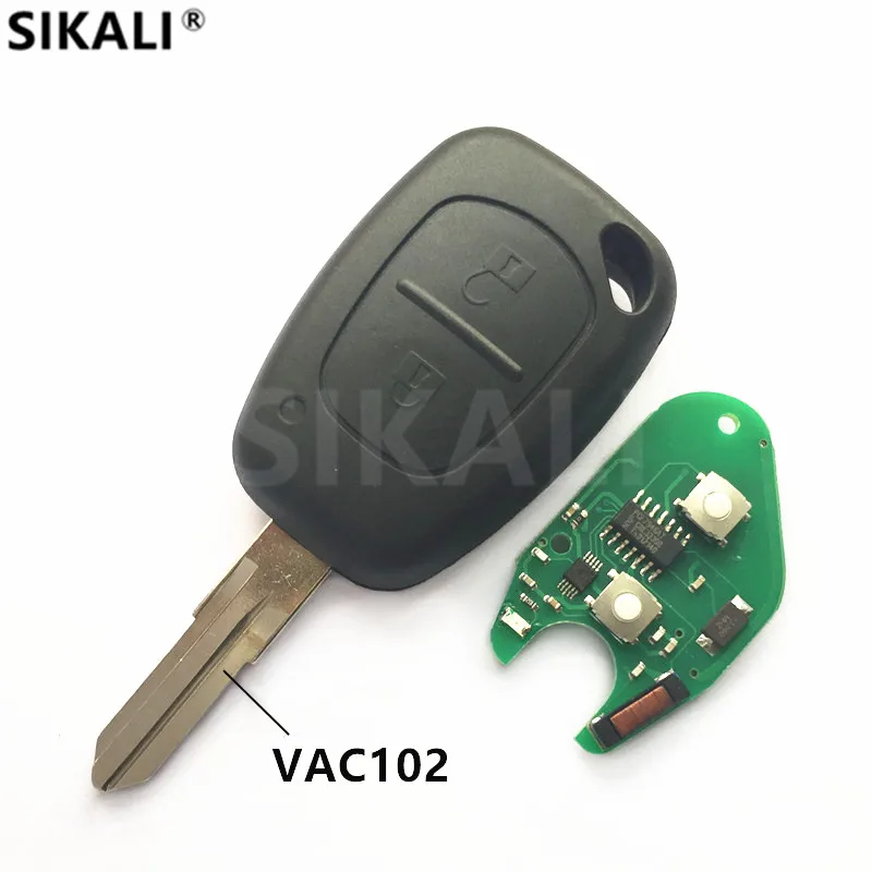 

Remote Car Key for CLIO SCENIC KANGOO 433MHz with Chip ID46 PCF7946, VAC102 Blade for Renault