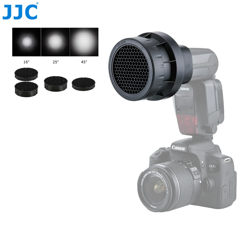 JJC Flash светильник Honeycomb Grid Photo Speed Studio Accessories для CANON 580EX II/600EX RT/YONGNUO YN 600EXII|speedlight grid|canon