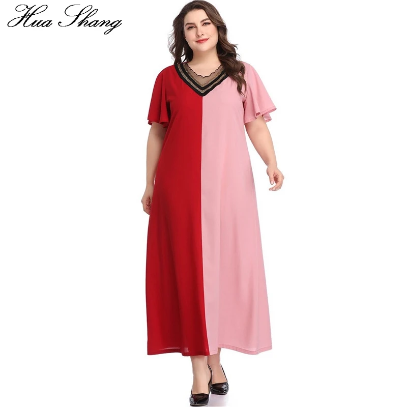 

Maxi Dress 2019 Women Summer Sequied V Neck Short Sleeve Multicolor Elegant Long Sundress A Line Loose Oversized Boho Dresses