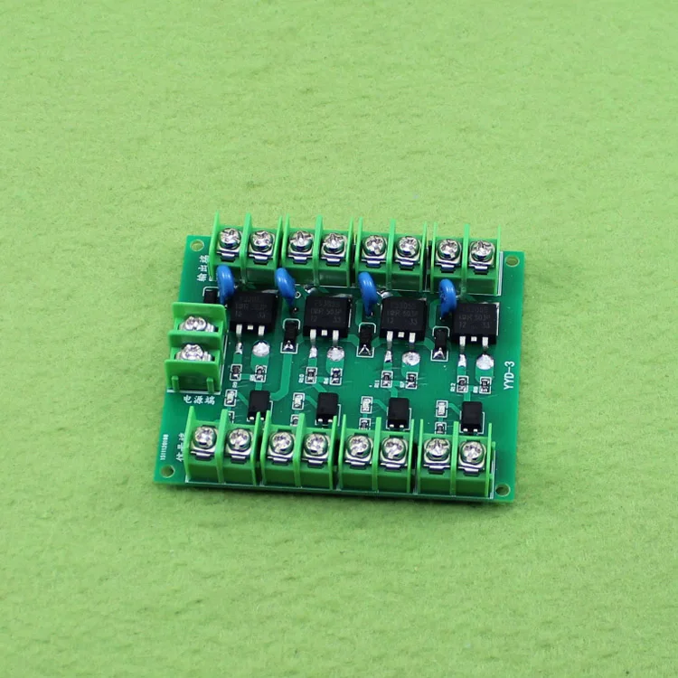 

[LAN] Four way field effect tube MOS electronic switch control board pulse triggering switch direct current control (H6A4) --10