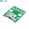 Micro/Mini USB type A mâle/USB type A adaptateur d'interface femelle à 2.54mm DIP carte PCB adaptateur convertisseur ► Photo 3/6