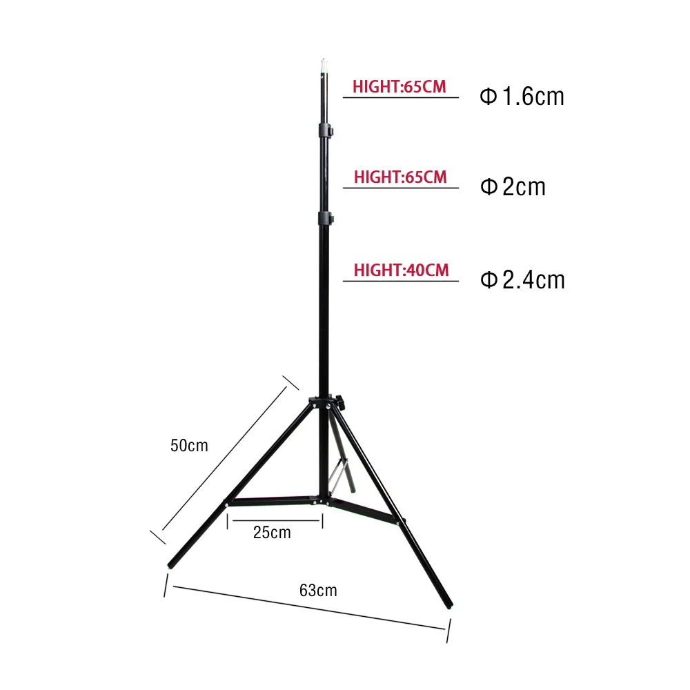 Фотографическое оборудование 2 м 1/4 светильник подставка для телефона держатель для камеры подставка лампа крышка 6'5" штатив аксессуары для фотостудии