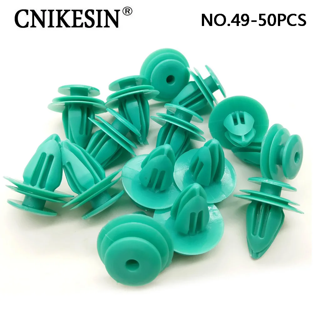 CNIKESIN 50PCS Universal Auto Plastic Fastener Clamp Car Trim Panel