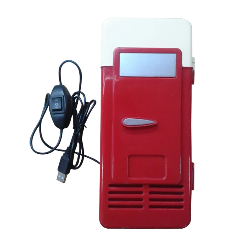 Портативный мини USB Холодильник кулер для напитков Банки Охладитель/Теплее Холодильник для ноутбука/ПК QJY99