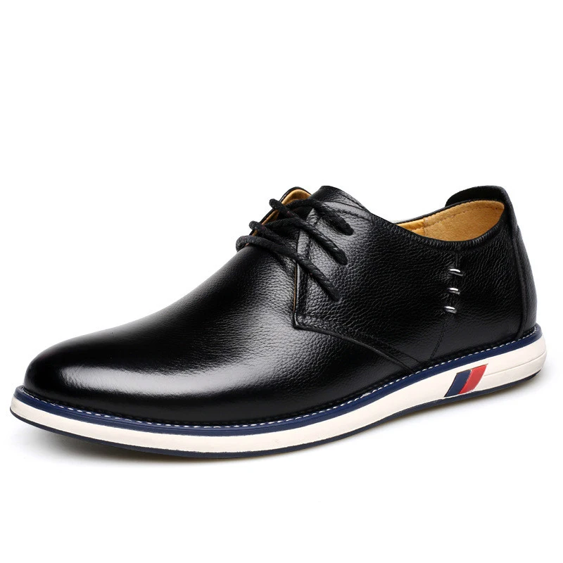 Tênis 2a Couro Qualidade Casuais Sapatos De Até Oxford Homens Estilo Britânico azul amarelo Marinho Preto Genuíno Alta Apartamentos Rendas Dos ZOSgxw