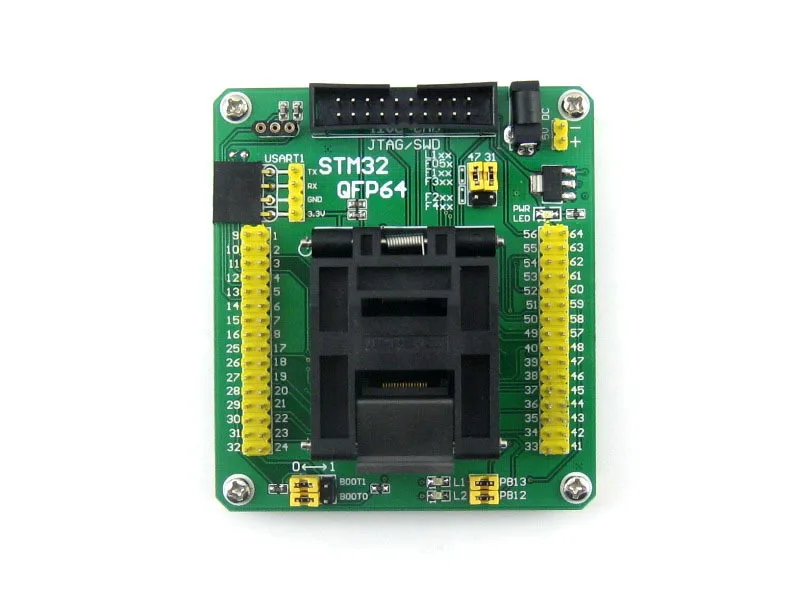 Адаптер программирования STM32 тестовая розетка для LQFP64 QFP64 стандартный шаг 0 5 мм =
