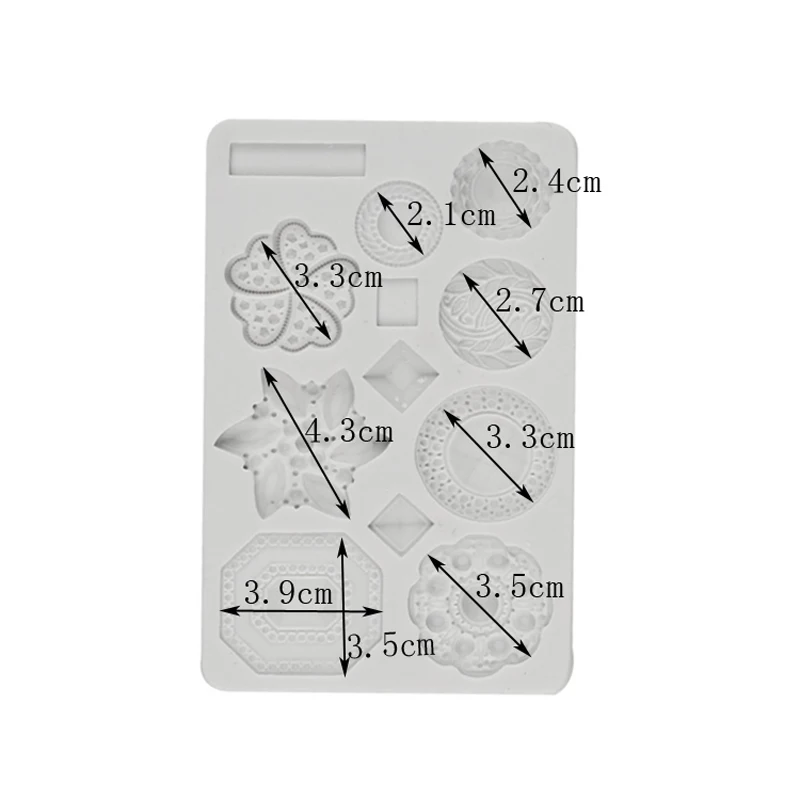 Европейский ретро рельефный драгоценный камень плесень Силиконовая форма помадка торт украшение инструмент Gumpaste сахарный шоколадный формы для выпечки