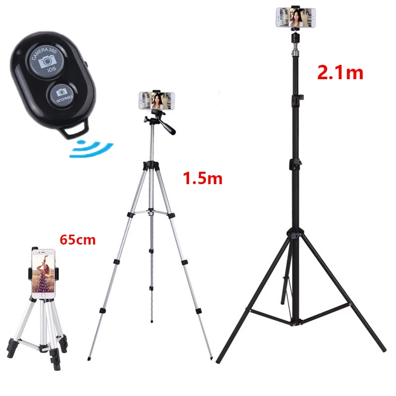 

Professional tripod For iPhone 7 6 8 Plus X Universal Portable Digital Camera Camcorder Tripod Stand Lightweight Stainless Steel