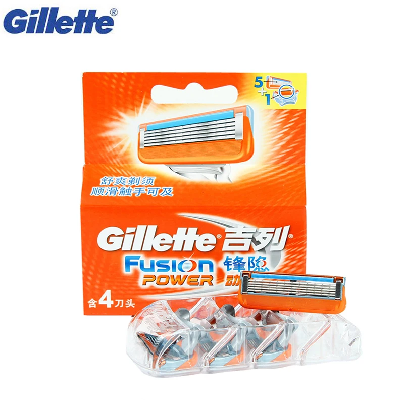 

Shaving Cassettes Gillette Fusion Power Shaving Razor Blades Electric Razor Replacement Head for Brand Men Straight Razor 1Pack