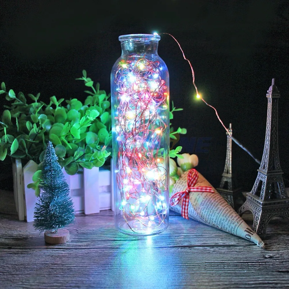 

AXESHINE Led String Lights 10M 33ft 100Led 5V USB Powered Outdoor Color Changeable Copper Wire Christmas Festival Wedding Party