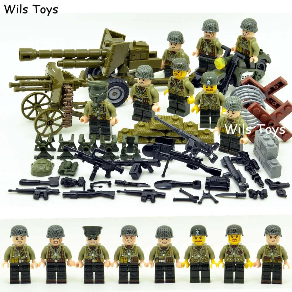 

4 in 1 Warfare MILITARY US Army Soldier SWAT Navy Seals Special Forces Model Building Blocks Bricks Figure Boy Toy Gift Children