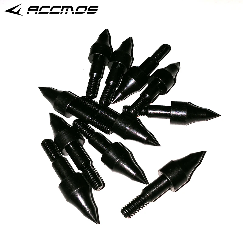 12pcs 100grain Archery Screw Insert Arrow Broadheads fit ID7.6mm OD8
