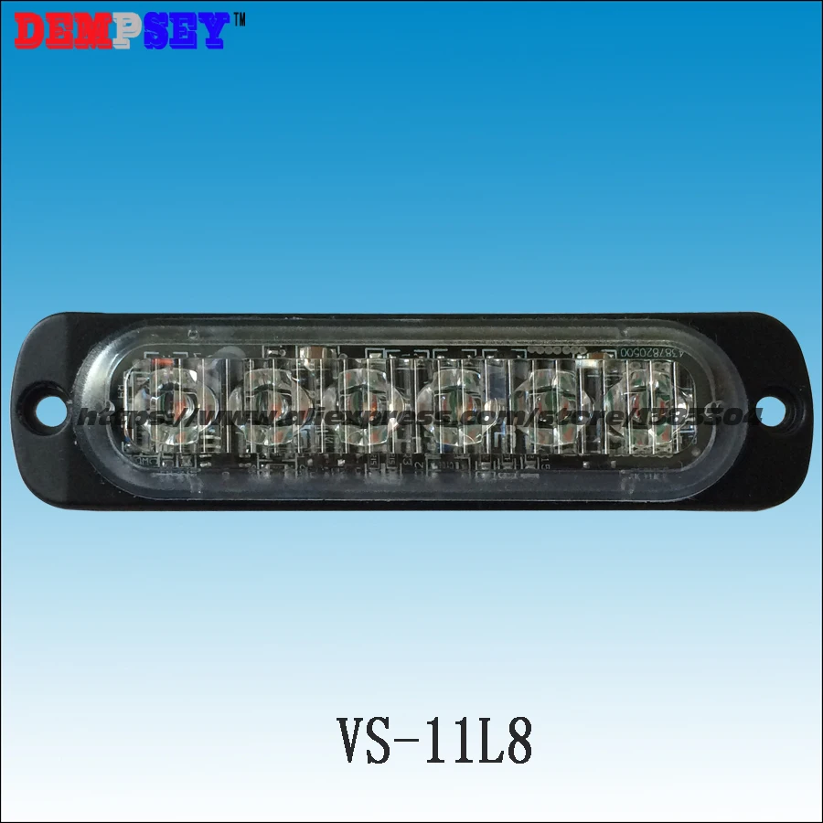 VS 11L8 LED Grill Lights 0 3 extra thin 22 flash pattern 6 3W LED 12V
