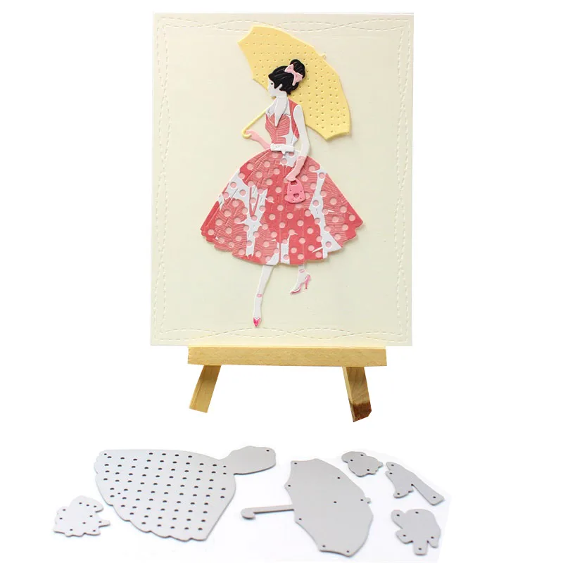 

KLJUYP Fashion Lady Metal Cutting Dies Stencils for DIY Scrapbooking/photo album Decorative Embossing DIY Paper Cards