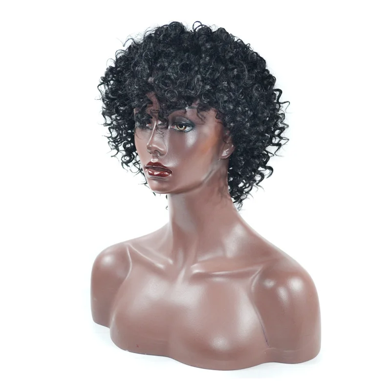 Jeedou короткий парик кудрявый 20 см 230 г Серый Черный цветной синтетический парик Natrual африканские волосы стиль s пушистый стиль Undone и грязный