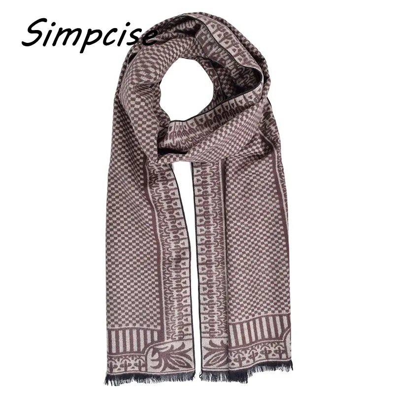 mens scarf for summer Extra warm long soft men scarf Tassel double Fine stripe plaid Scarves men winter new Fashion striped Scarf A3A18914 men wearing scarves