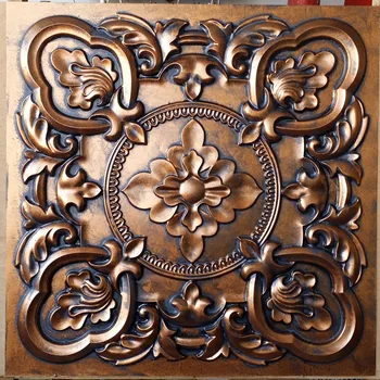

Ceiling tile archaic copper cafe pub restaurant well ceiling panels PL30