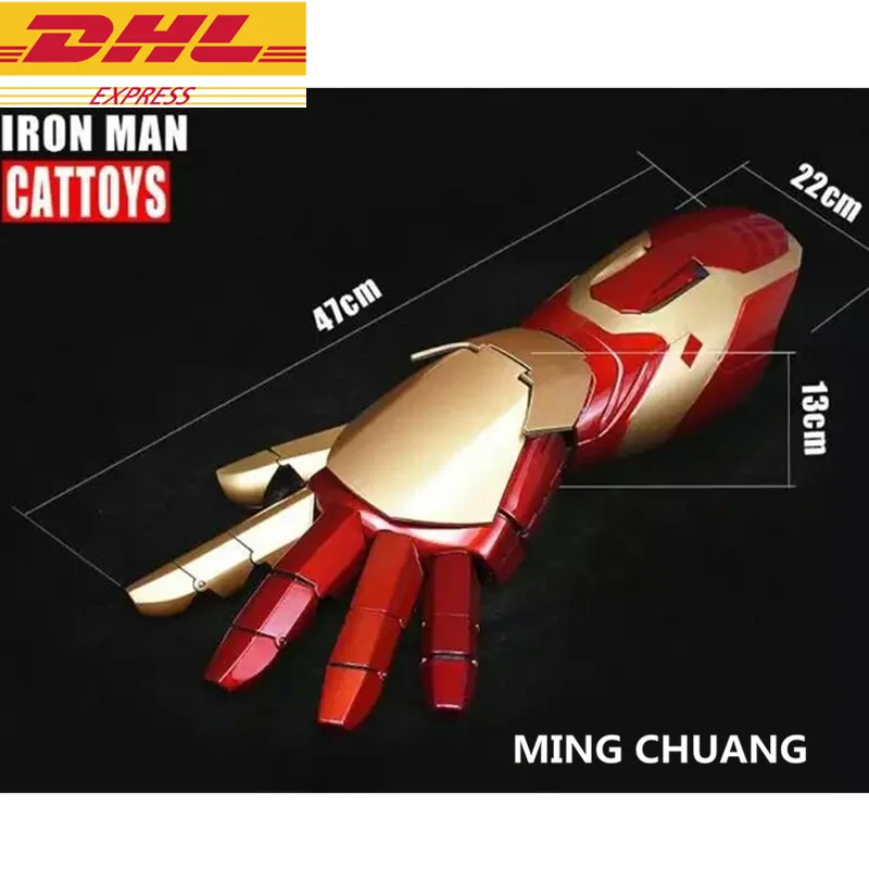

Avengers Infinity War Superhero Iron Man MK43 Electric Arm 1:1(LIFE SIZE)Wearable Computer With LED Light Action Figure Toy D311