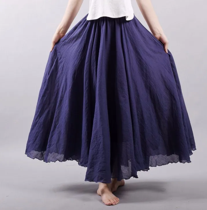 

Free shipping Ladies Fashion Skirt Plain Candy Colour Women Skirts Beautiful Colour Red Navy New Long Retail Wholesale