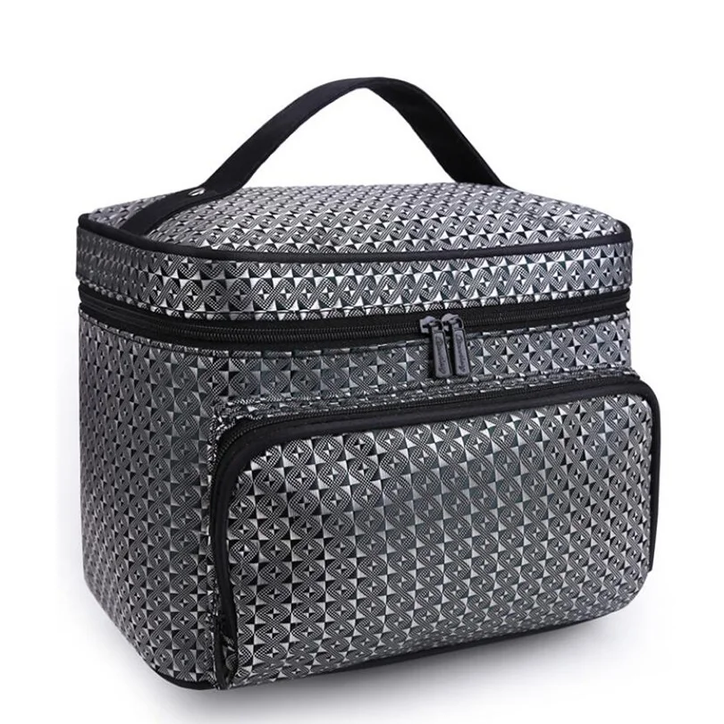 Peony Floral Big Cosmetic Bag Women Waterproof Professional Toiletry Kit Wash Necessaire Travel Organizer Make up Bags SZL63 3