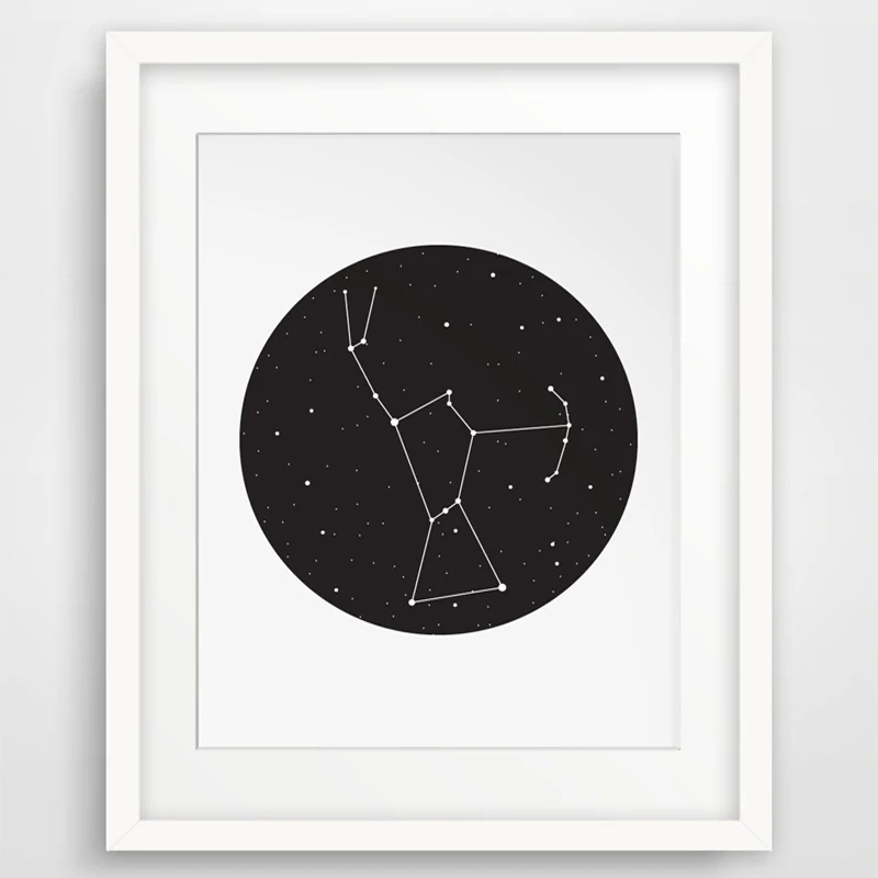 

Constellation Artwork, Star Map, Astronomy Galaxy Decor, Wall Art Modern Wall Picture Canvas Art Poster Oil Painting No Frame