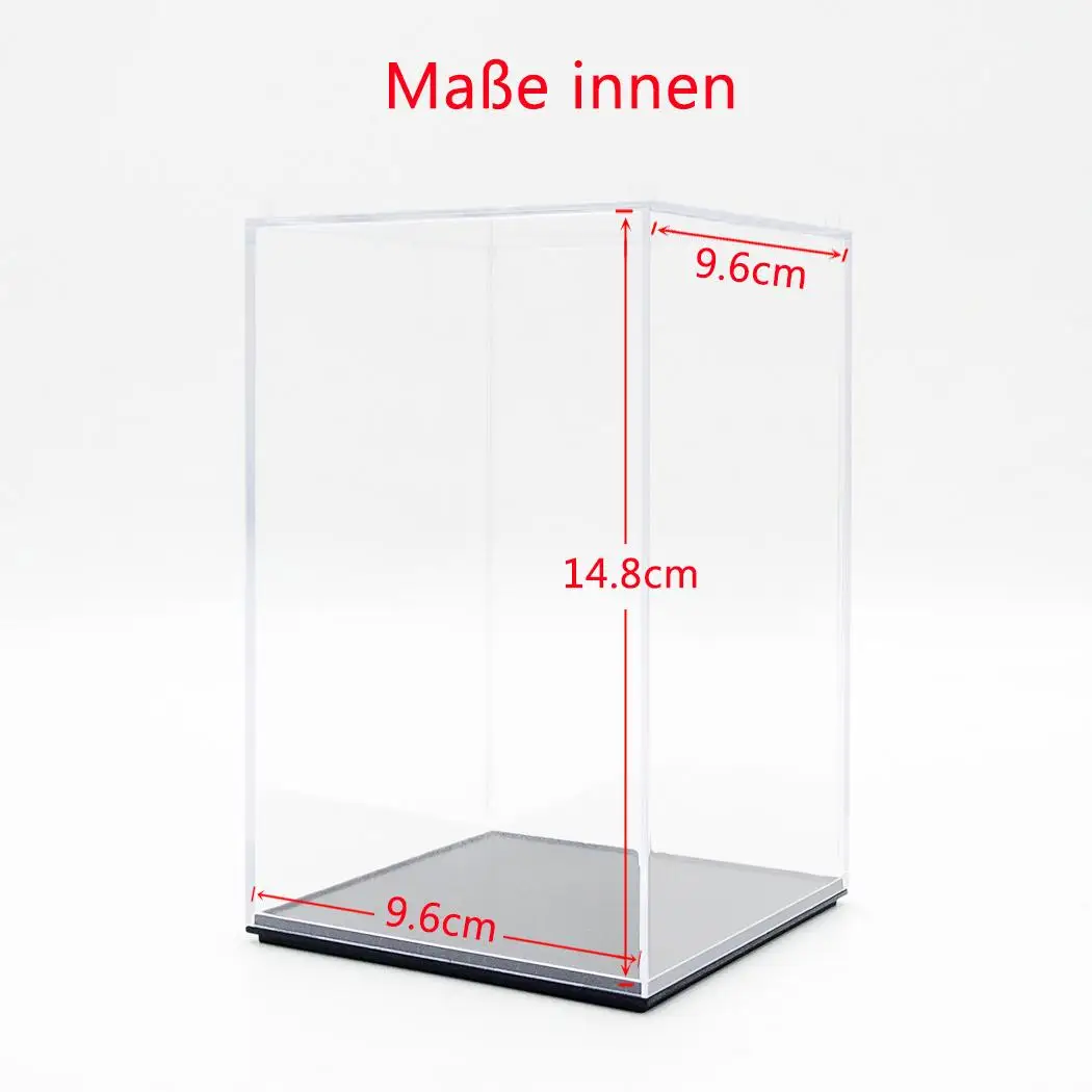

Odoria DE Clear UV Acrylic Display Case Perspex Box (9.6x9.6x14.8 cm) Dustproof Protection