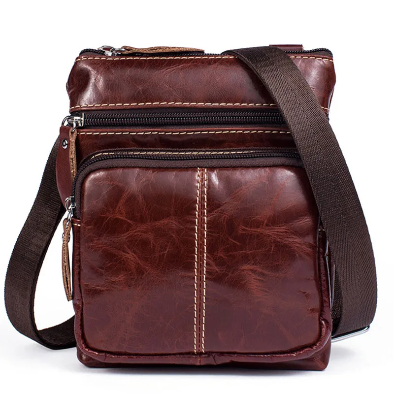 WEIXIER модные Для мужчин сумка из настоящей кожи, сумка через плечо, высокое качество Дорожная сумка через плечо, мужская, из бычьей кожи на плечо Повседневное Бизнес сумка - Цвет: Red