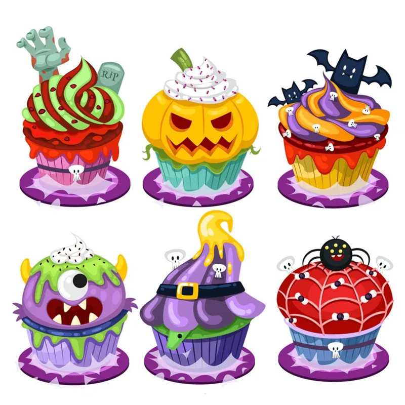

InLoveArts Halloween Cup Cake Pumpkin Transparent Silicone Stamps Scrapbook New Embossing DIY Clear Stencils Craft Card 14*14cm