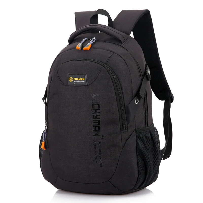 Новинка, модный мужской рюкзак, мужская сумка из полиэстера, рюкзак для ноутбука, сумки для компьютера, сумки для старшеклассников, студентов, студентов, мужская сумка - Цвет: Black