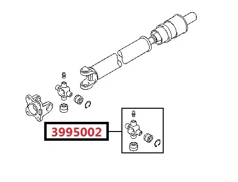 Propshaft U-JOINT для CHRYSLER IMPORT WAGON DELICA EXPO L200 PAJERO II III MINI PININ IO PAJERO MONTERO RVR SPACE RUNNER STRADA