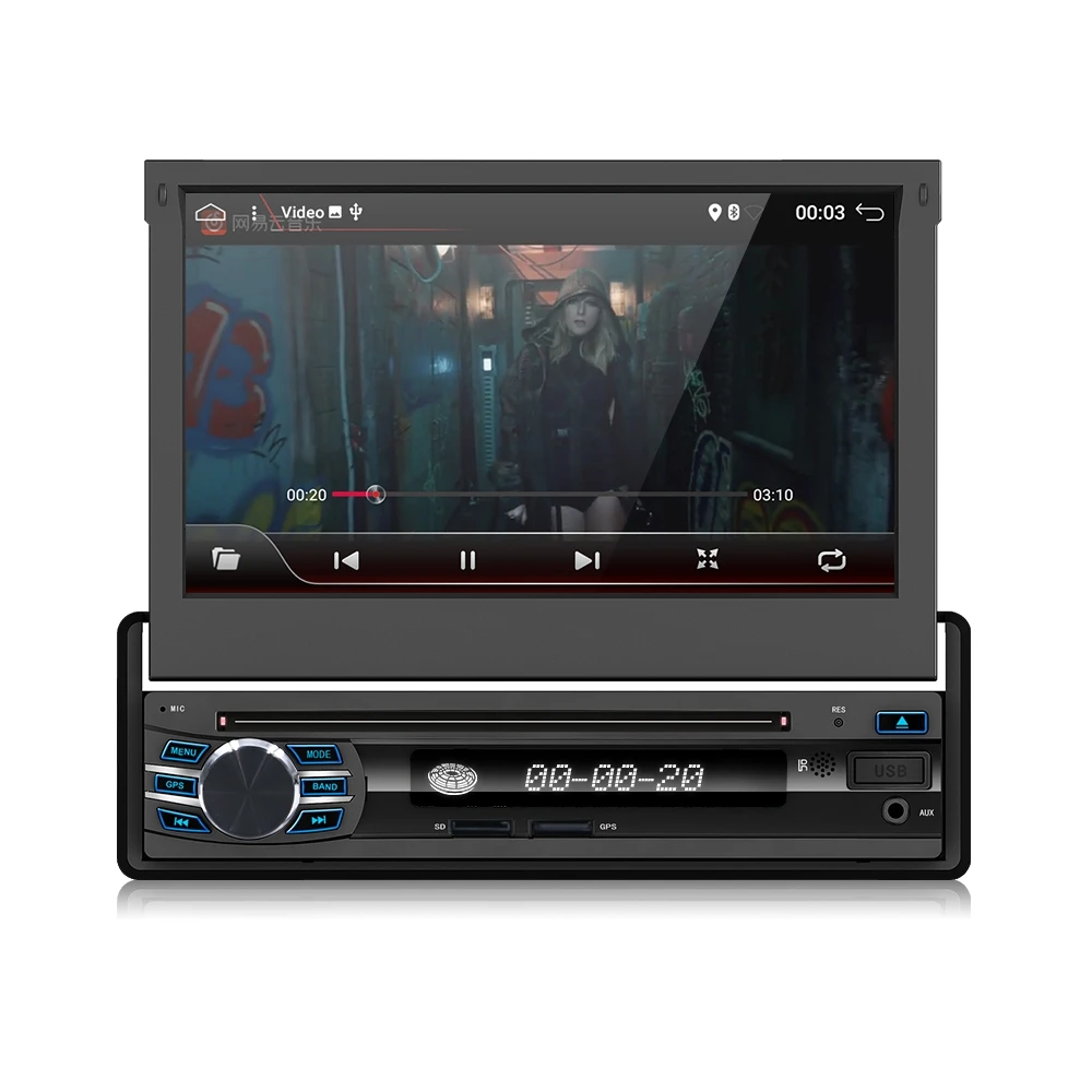 Android 9,0 Универсальный 1 Din автомобильный dvd-плеер HD Автомобильный Радио gps Навигация стерео с Bluetooth+ Wifi+ USB+ FM+ камера заднего вида