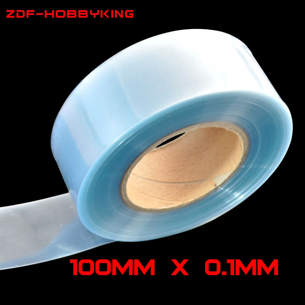 

Hot sale 100mm * 0.1mm Clear Heat Shrink Tube for Battery Batteries Pack Building
