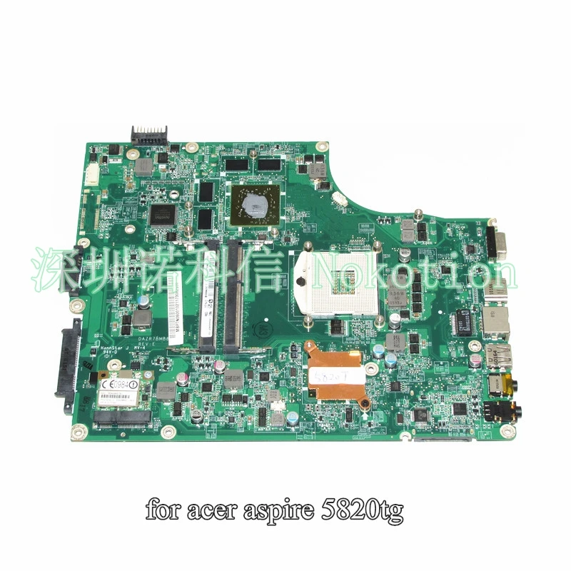 NOKOTION mbptn06001 Мб. ptn06.001 DAZR7BMB8E0 для Acer Aspire 5820TG материнская плата для ноутбука HM55 ATI hd5650 DDR3