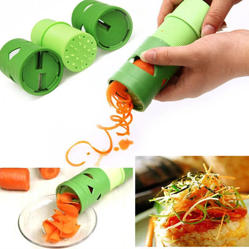 Vegetable Chopper Spiral Gadgets VEGGIE TWISTER Spiral Cutter Slicers