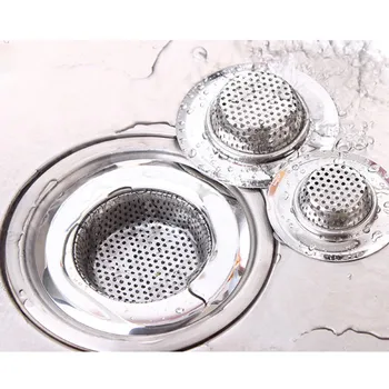 

Bathtub Hair Filter Wash Basin Sink Drains Mesh Sink Stainless Steel Bathroom Drain Hole Metal Channel Artificial Filter