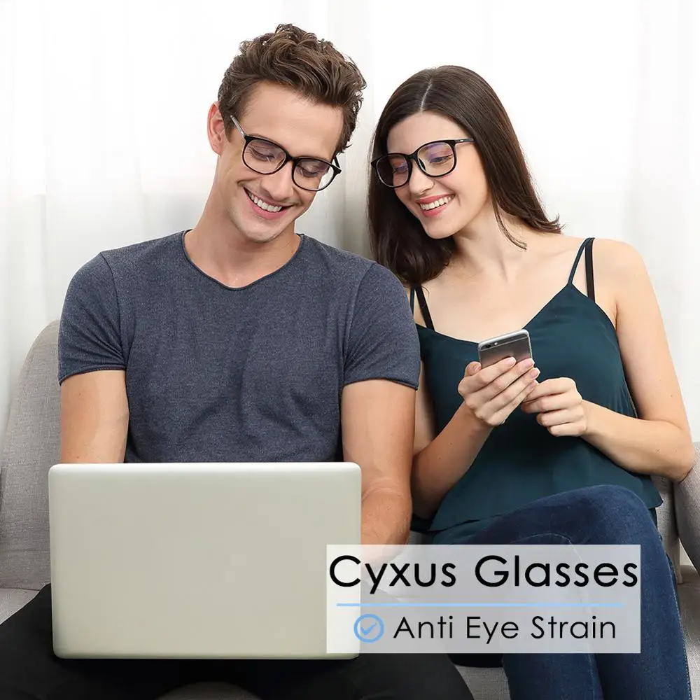 Очки компьютерные Cyxus с защитой от синего света унисекс для мужчин и женщин