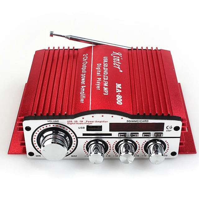 Cheap Car Amplifier Power amplifier 12V card player Mp3  digital memory card with Power supply and audio cable