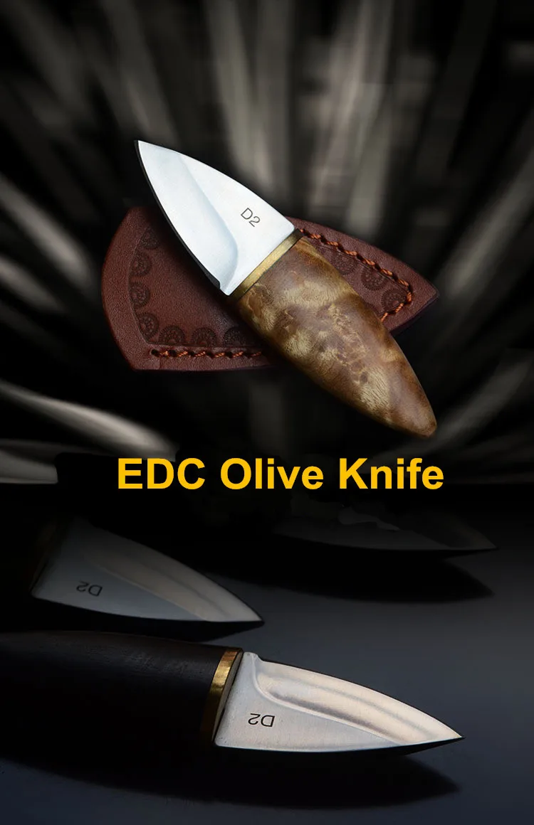 Stainless Steel EDC Tools For Outdoor Survival Mini Straight Blade Knife wood handle Knife Hunting Camping Portable Multi tools (7)