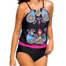 Стильные женские купальники танкини больших размеров купальник пляжная одежда винтажный Мягкий купальник очаровательные женские купальники