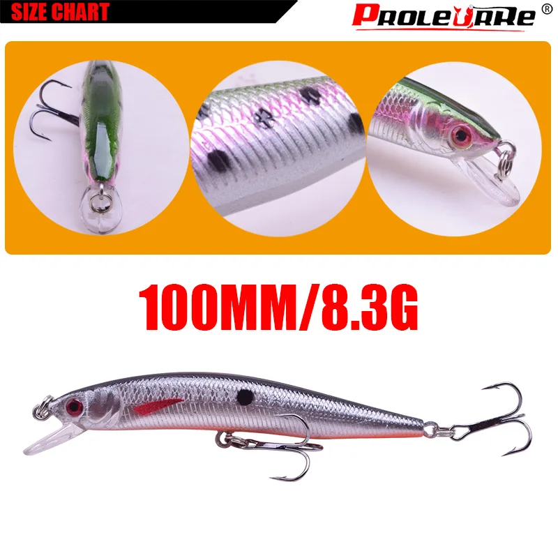 1 قطعة الصيد السحر أسماك 10 سنتيمتر 8.3g الصلب الطعم المتذبذب باس إغراء باس الصيد اكسسوارات بطيئة العوام التوصيل توبواتر العائمة