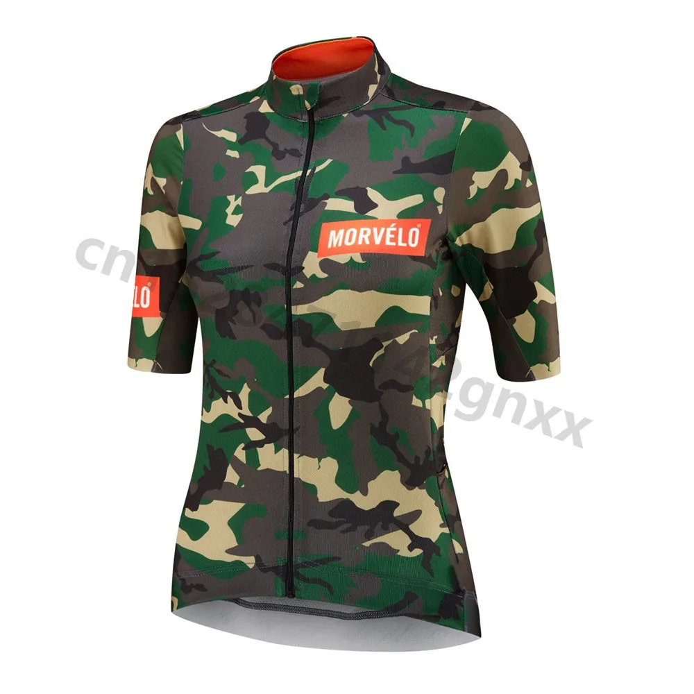 

2019 New Women Morvelo Summer Breathable Cycling jersey Shirt Cycling Clothing Quick Dry Short sleeve Tops bike shirt Sportswear