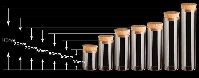 Прозрачный стопор в пробковой бутылке vitro желая реагент прозрачные бутылки Духи косметики пробная упаковка