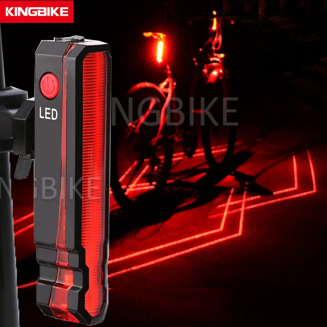 Special Offers Bike Light LED Rear Taillight 4 Laser Line USB Rechargeable Bicycle Back Light MTB Tail Light Waterproof luz trasera bicicleta  