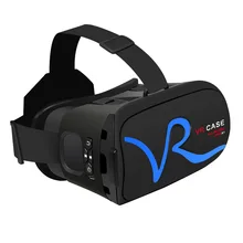 All IN ONE VR Glasses VR CASE RKA1 VR Headset Virtual Reality Glasses for 4-5.8 inches iPhone Mobile 3D IMAX Touch Control Blue