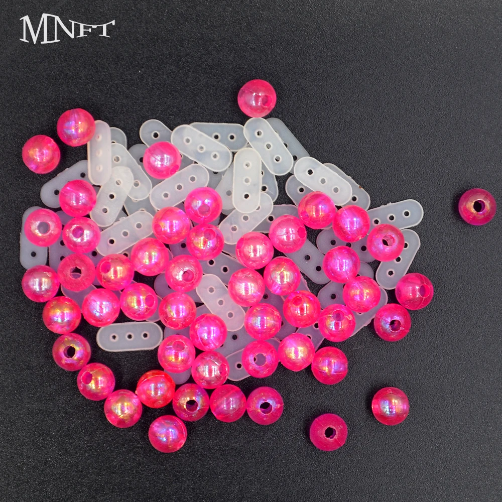 

MNFT 50Set Bobber Stops and Beads Three Hole Stops Ldeal Method Of Depth Control Float Position Tool