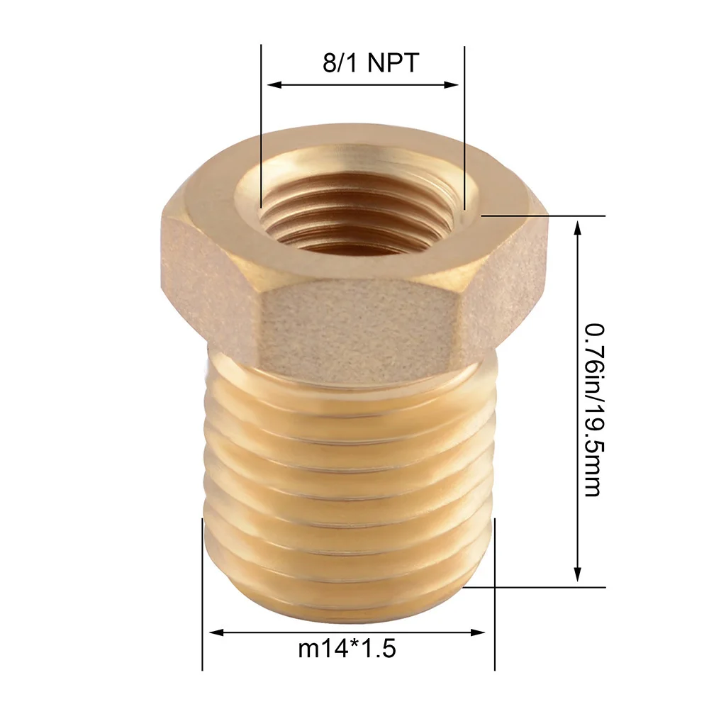 Адаптер SPEEDWOW 1/8 NPT с переходным соединением X Matric Thread-Bras 1 шт. адаптер датчика температуры масла из латуни